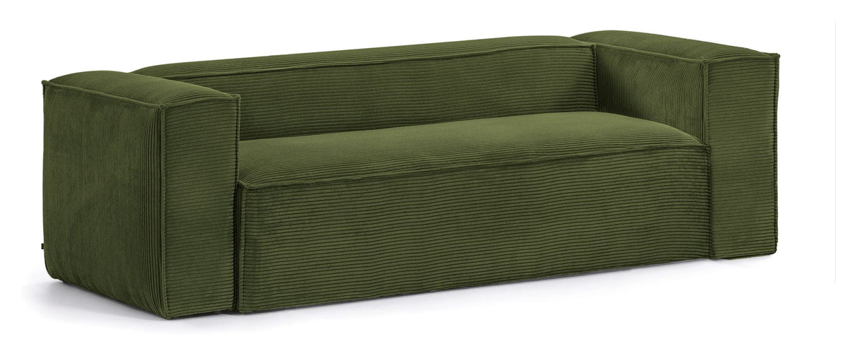 Block 2-pers. Sofa, B210, Green velvet