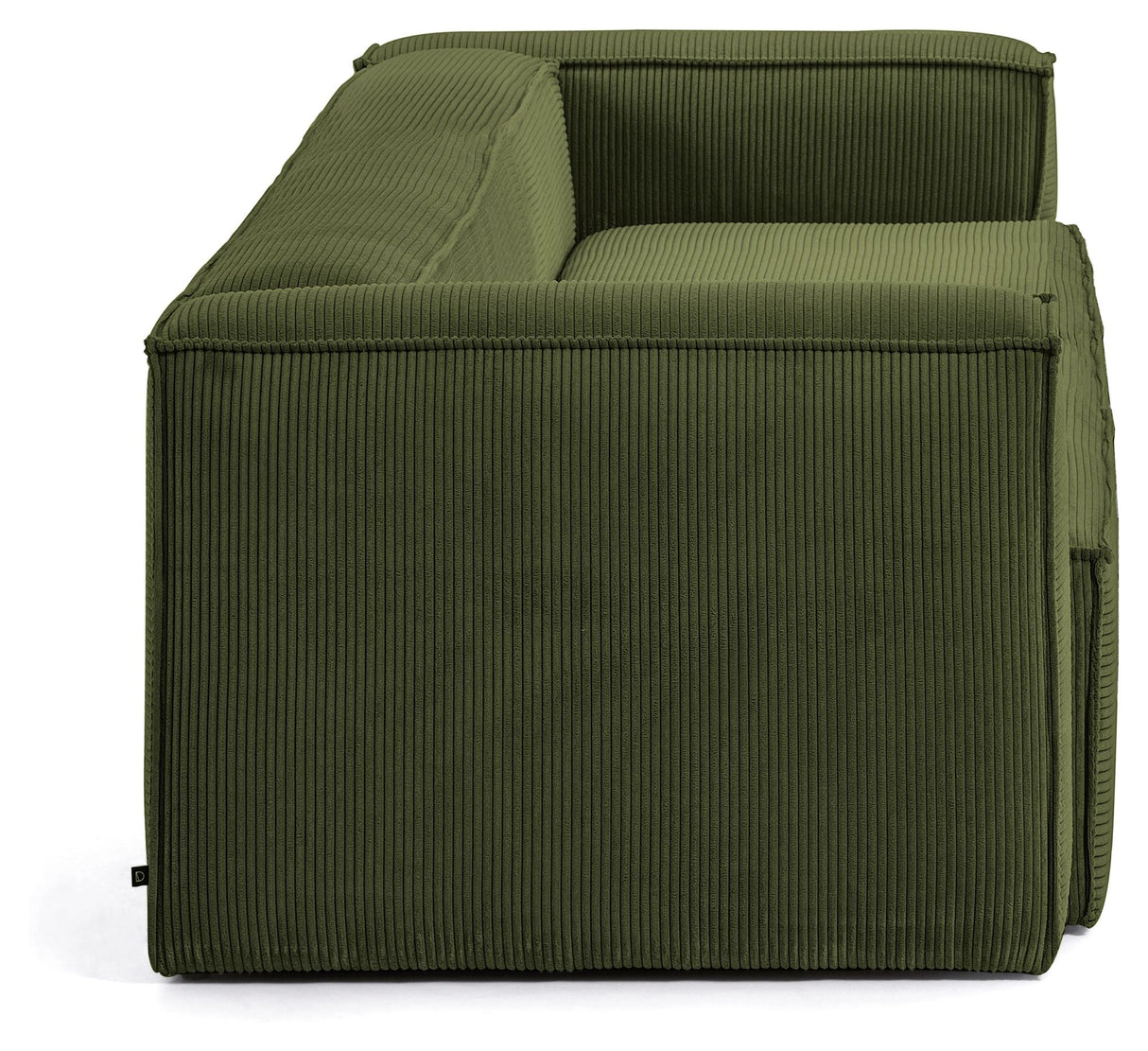 Block 2-pers. Sofa, B210, Green velvet