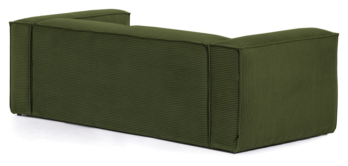 Block 2-pers. Sofa, B210, Green velvet