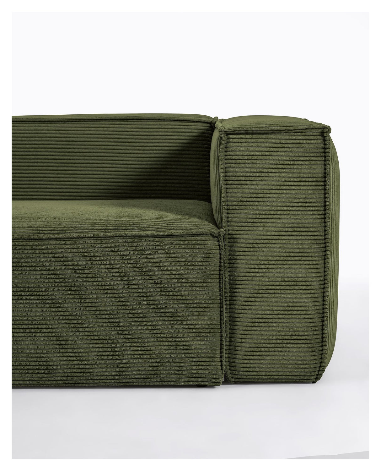 Block 2-pers. Sofa, B210, Green velvet