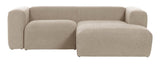 Block 2-pers. Sofa with right-facing Chaise Beige