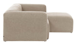 Block 2-pers. Sofa with right-facing Chaise Beige