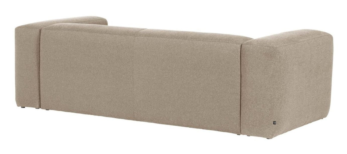 Block 2-pers. Sofa with right-facing Chaise Beige