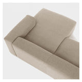 Block 2-pers. Sofa with right-facing Chaise Beige