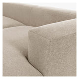 Block 2-pers. Sofa with right-facing Chaise Beige