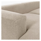 Block 2-pers. Sofa with left-facing Chaise Beige Chenille