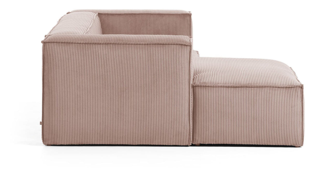 Block 2-pers. Sofa with left-facing chaise Rosa Velvet