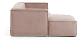 Block 2-pers. Sofa with left-facing chaise Rosa Velvet