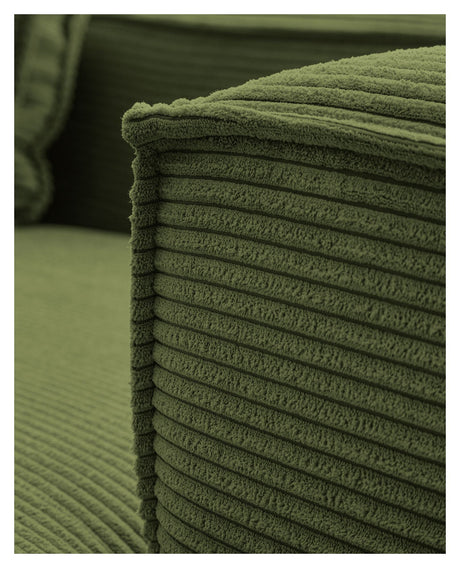 Block 3-seater sofa - Green velvet