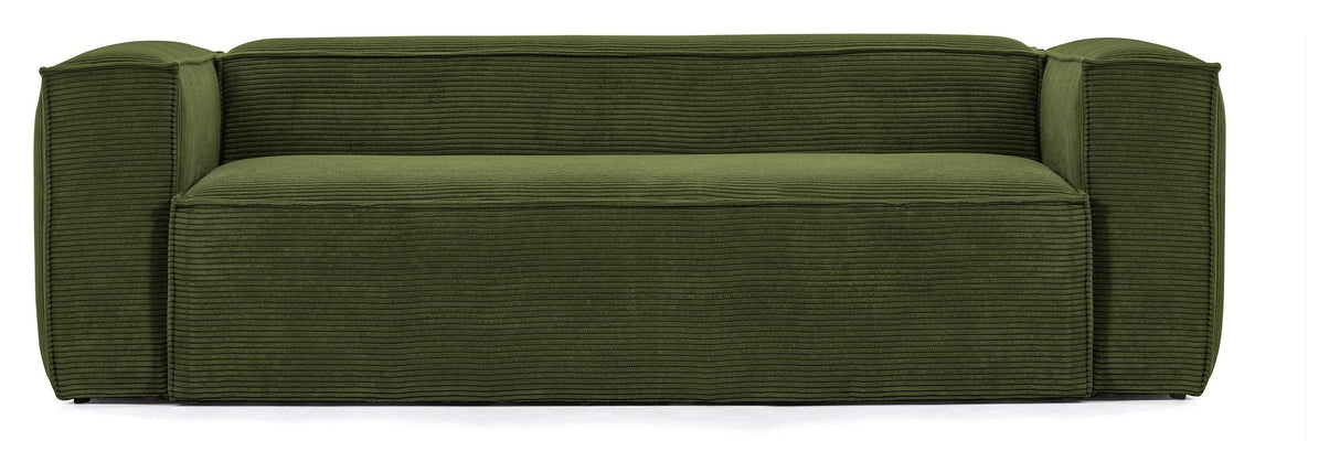 Block 3-seater sofa - Green velvet