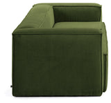 Block 3-seater sofa - Green velvet