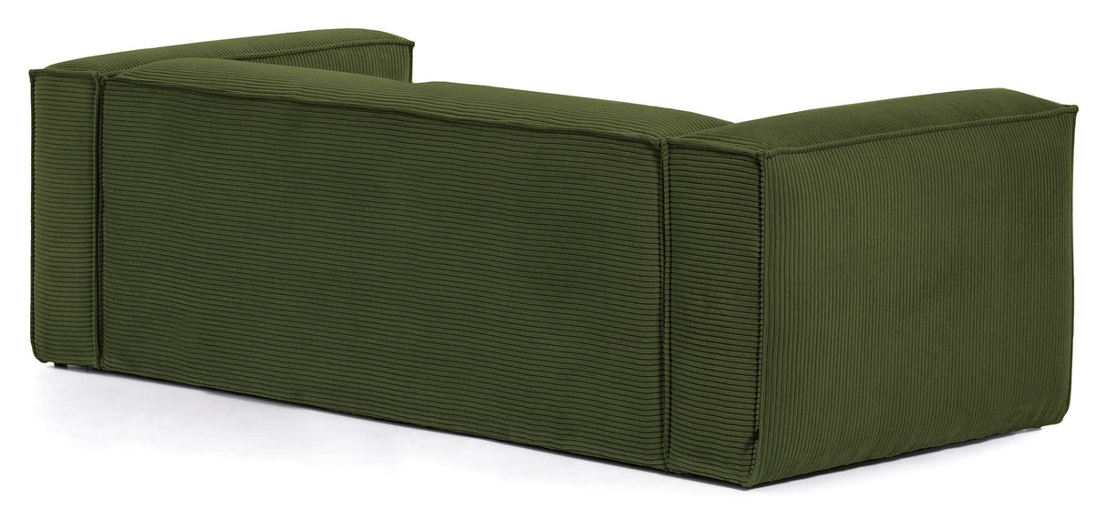 Block 3-seater sofa - Green velvet