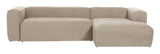 Block 3-seater sofa w. right chaise longue - Beige