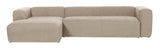 Block 3-pers. Sofa with left-facing Chaise Beige