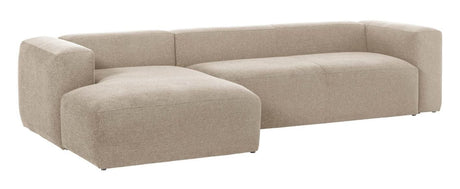 Block 3-pers. Sofa with left-facing Chaise Beige