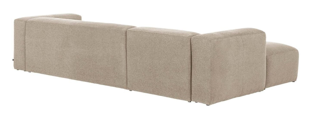 Block 3-pers. Sofa with left-facing Chaise Beige