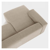 Block 3-pers. Sofa with left-facing Chaise Beige