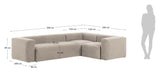 Block 4-pers. Corner sofa Beige