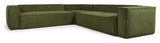 Block 6-pers. Corner sofa, 320x320, Green velvet