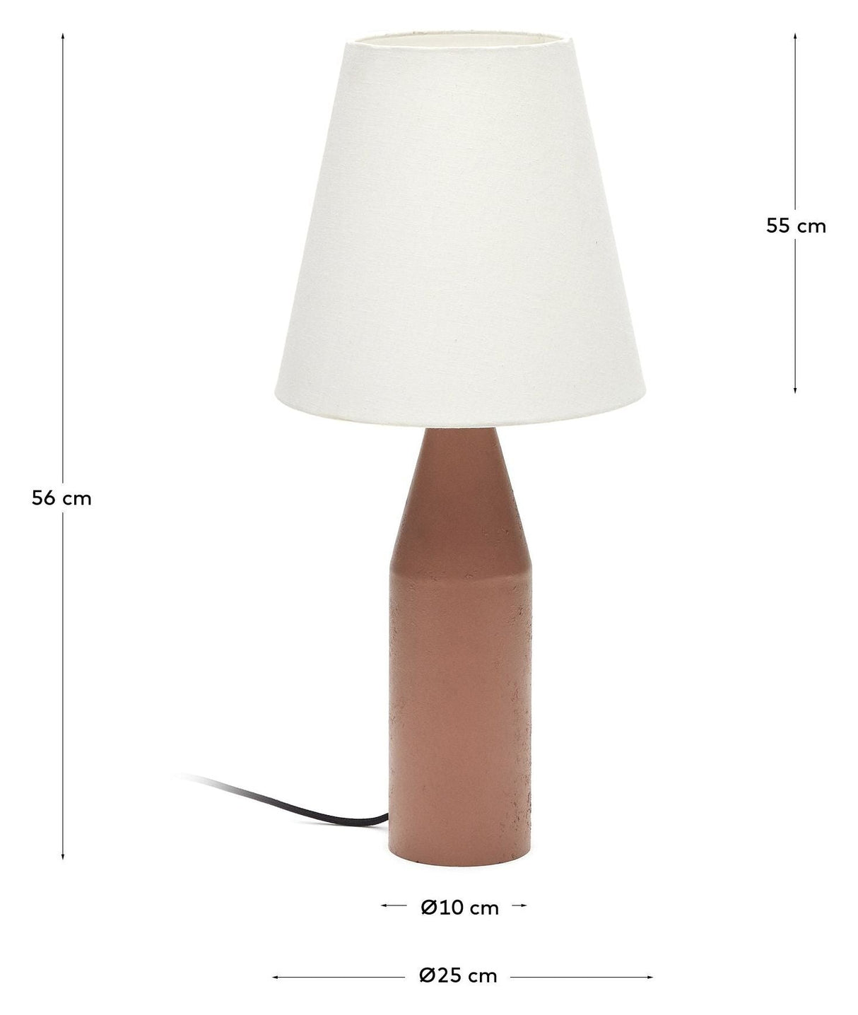 Boada Table Lamp, Terracotta