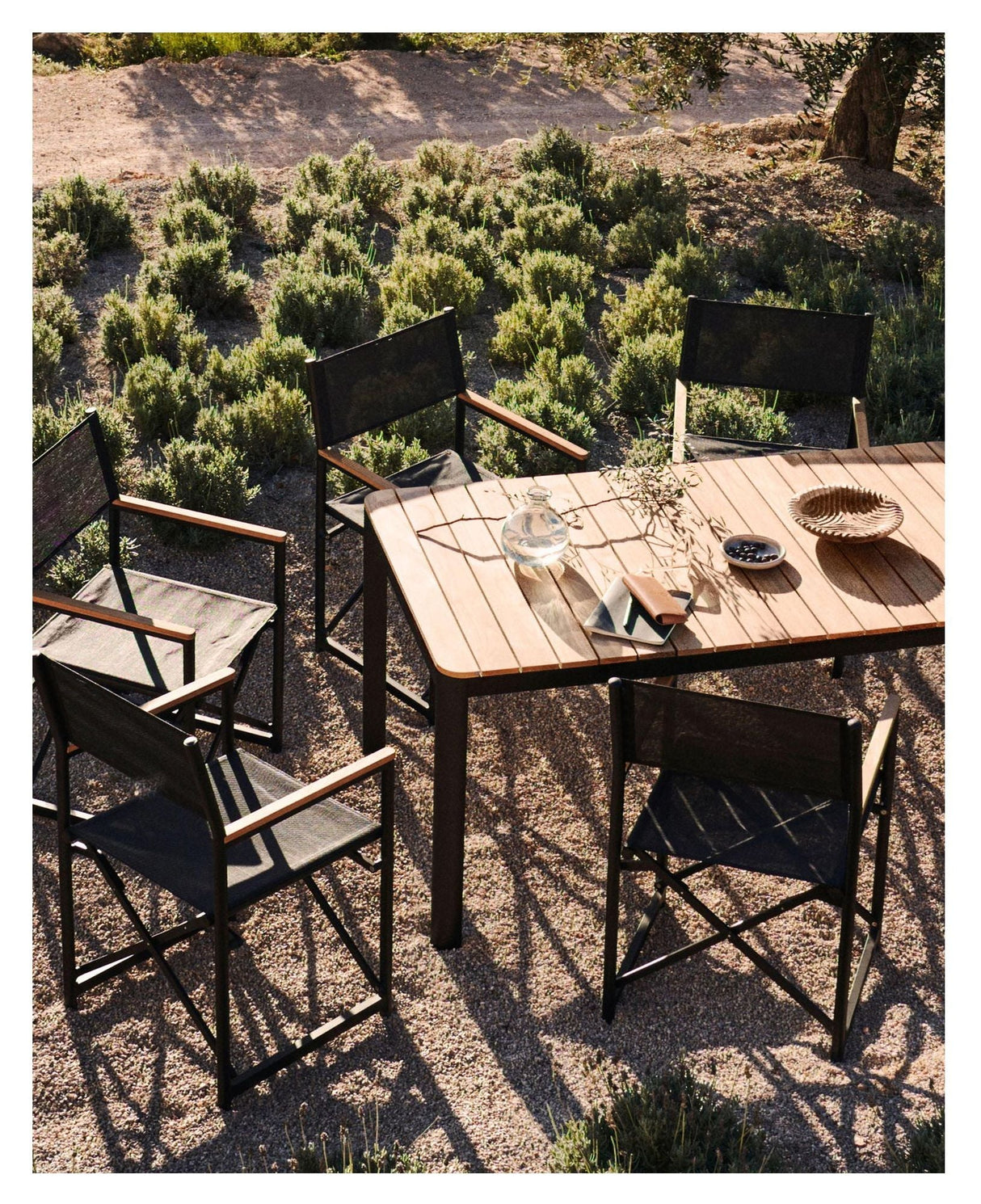 Bona Garden Table, Black, 100x200