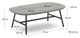 Bramant Lounge Table 100x60, Black