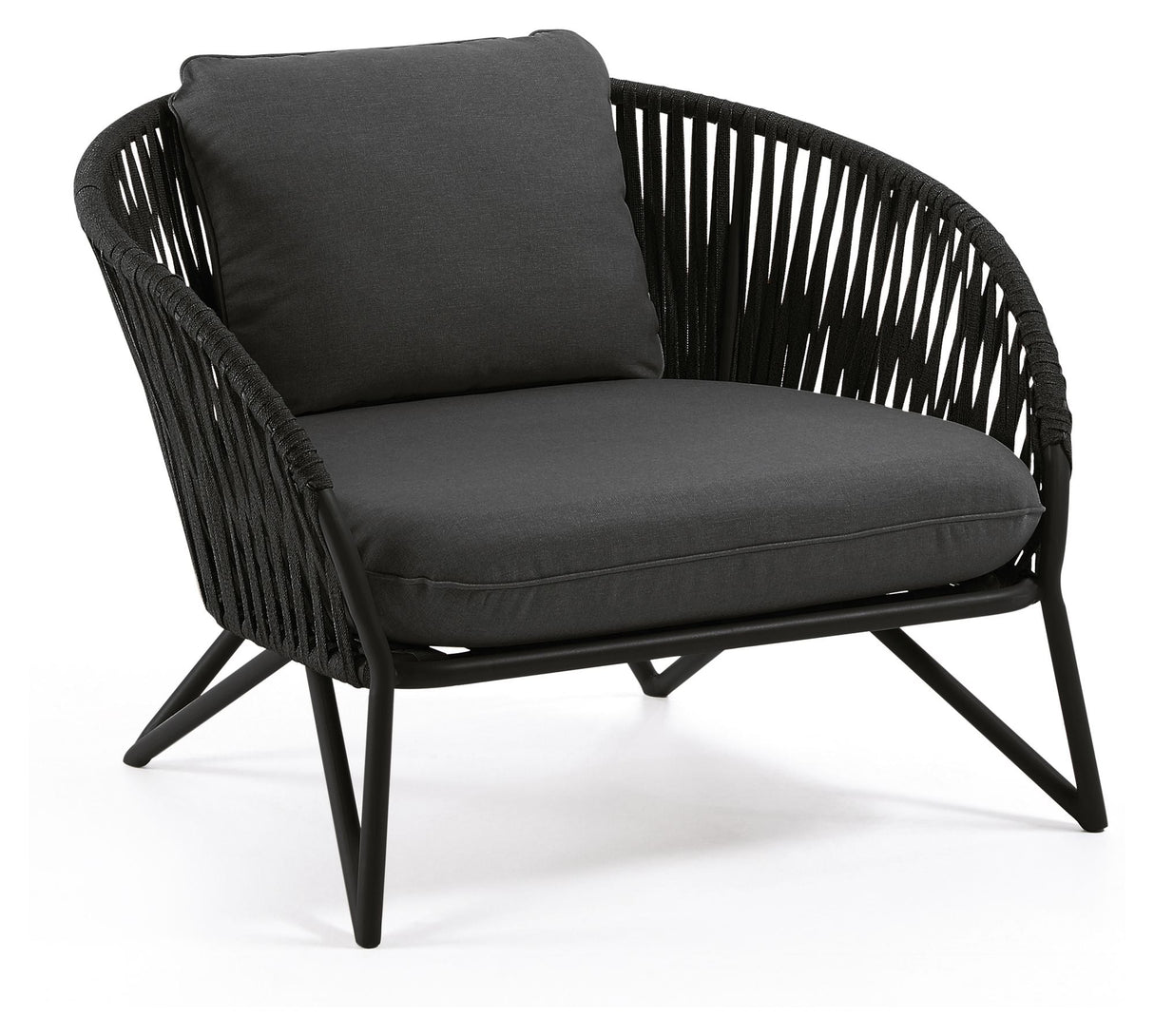 Branzie Lounge Chair, Black