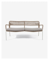 Cailin 2-pers. Lounge bed, Beige rope/White