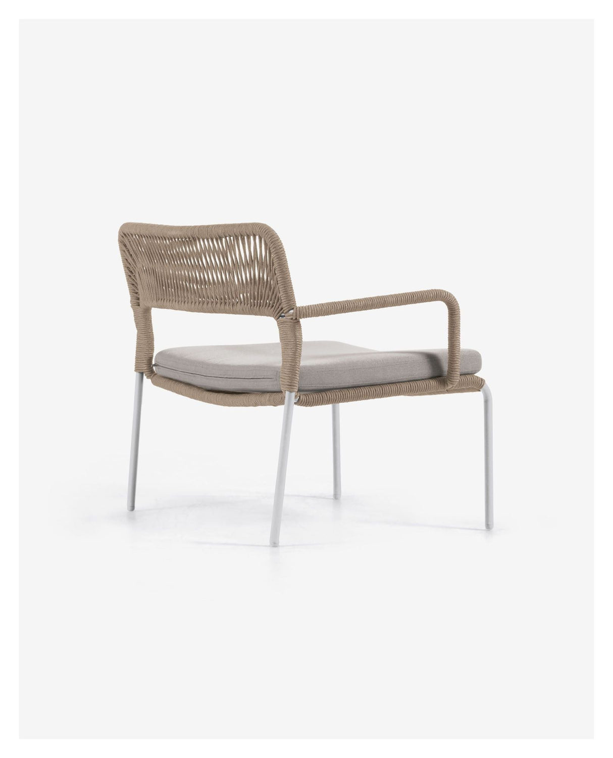 Cailin Lounge Chair Beige Rope/White