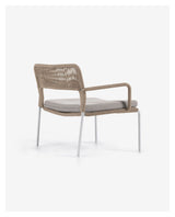 Cailin Lounge Chair Beige Rope/White