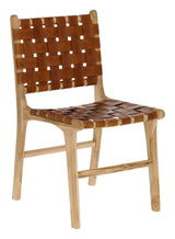 Calixta Dining Chair Teak/Leather