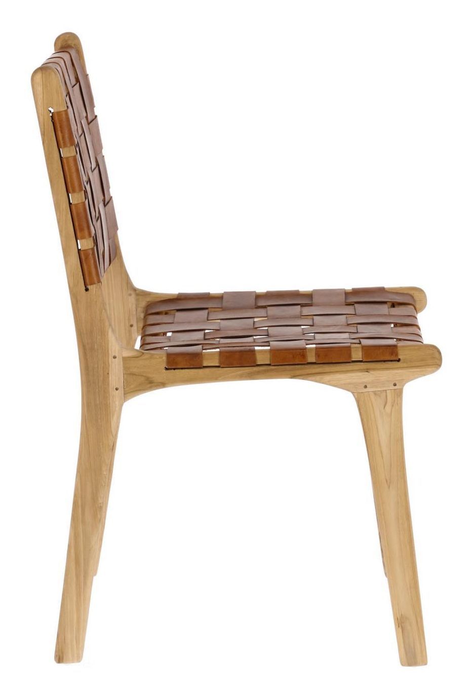 Calixta Dining Chair Teak/Leather