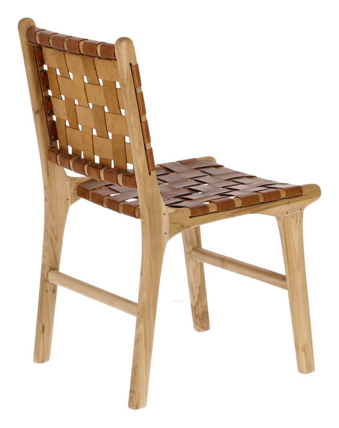 Calixta Dining Chair Teak/Leather