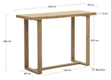 Canadell Bar Table, Nature teak, 140x70