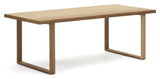 Canadell Garden Table, Nature teak, 220x100