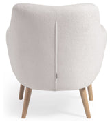 Candela Lounge Chair, White Fleece