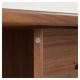 Carolin Rack w. cabinet, H169, Walnut