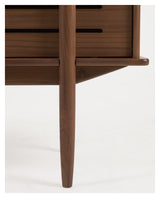 Carolin Rack w. cabinet, H169, Walnut