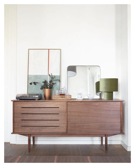 Carolin Sideboard with sliding doors, 180x83.8, Walnut