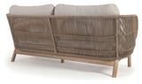 Catalina 3-pers. Lounge bed with beige rope, Acacia wood