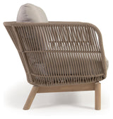 Catalina Lounge Chair w. beige rope, Acacia wood