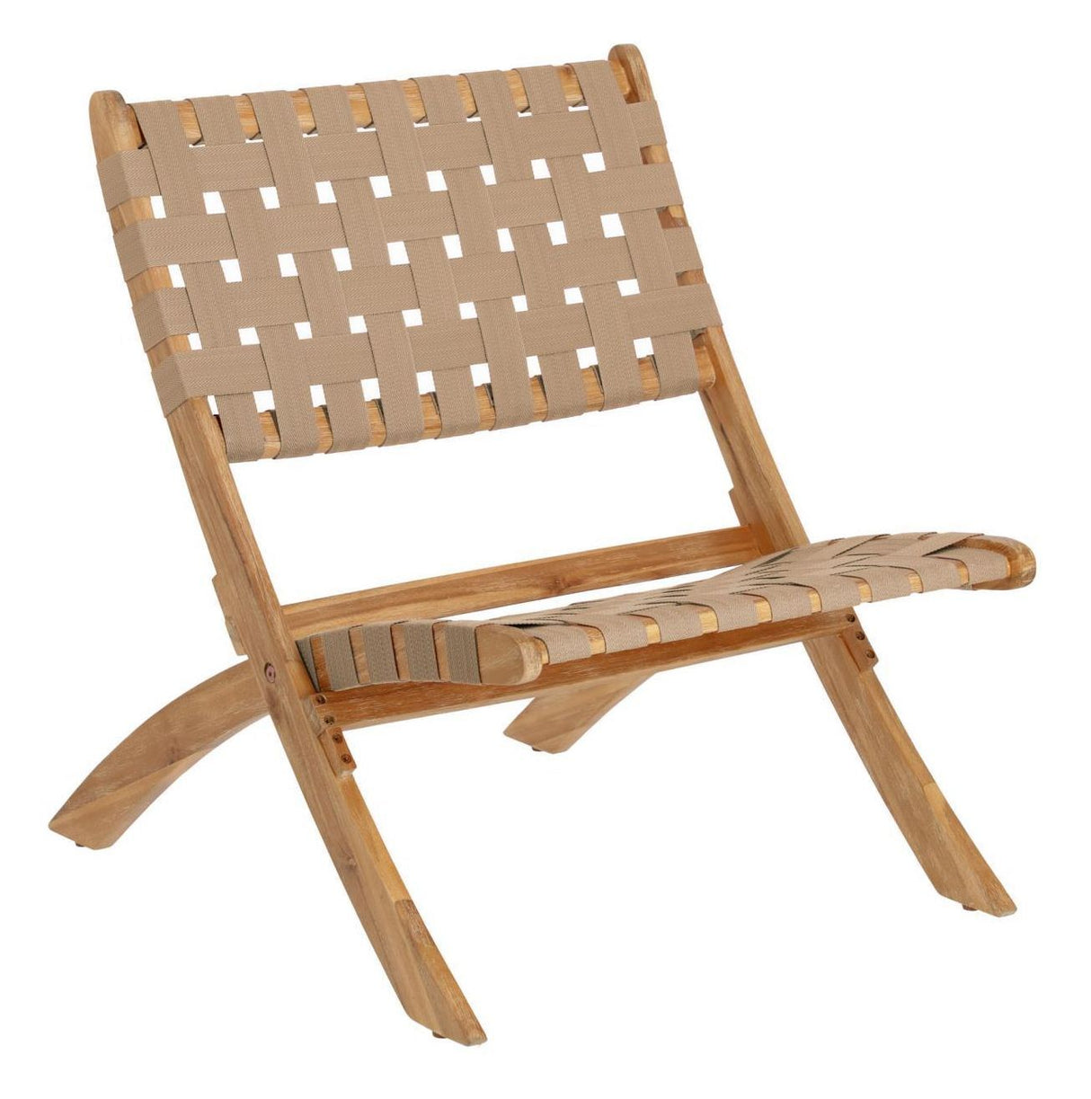 Chabeli Lounge Chair Acacia/Beige