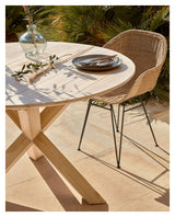 Chart Garden Chair, Polyrattan/Galvanized Steel