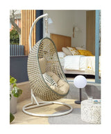 Cira Hanging Chair, Hand-Braided Polyrattan