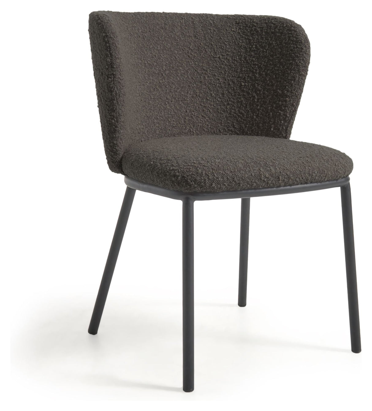 Kave Home Ciselia Dining chair with black shearling