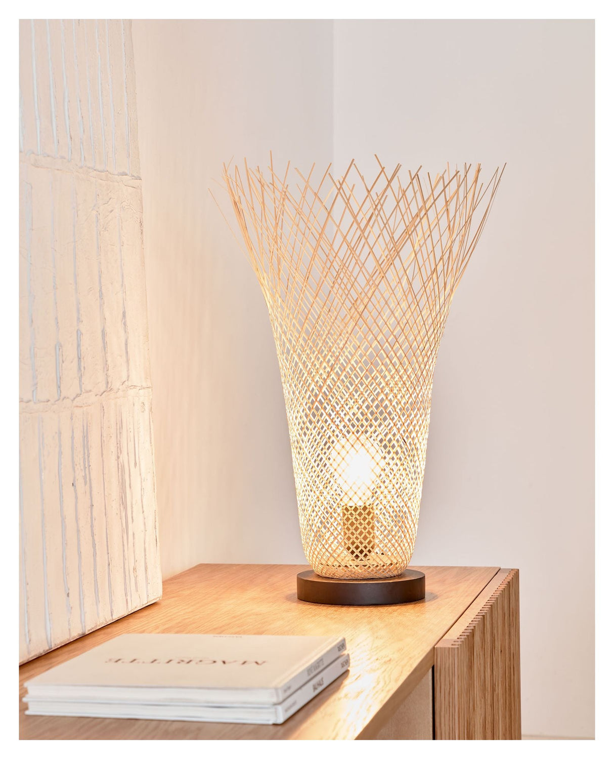 Citalli Table lamp, Bamboo