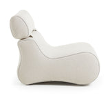 Club Lounge Chair with Headrest, Beige