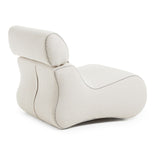 Club Lounge Chair with Headrest, Beige