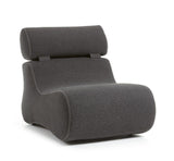 Club Lounge Chair with Headrest, Graphite