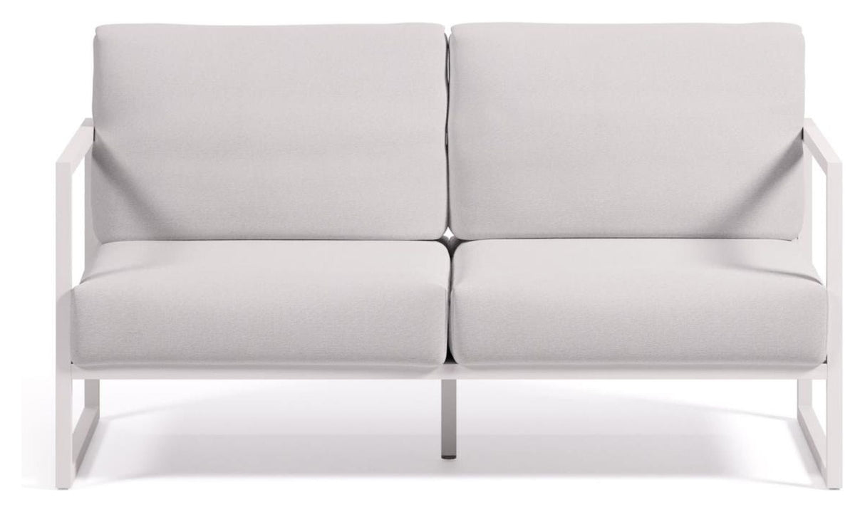 Comova 2-pers. Lounge sofa 152 cm, White/White aluminum